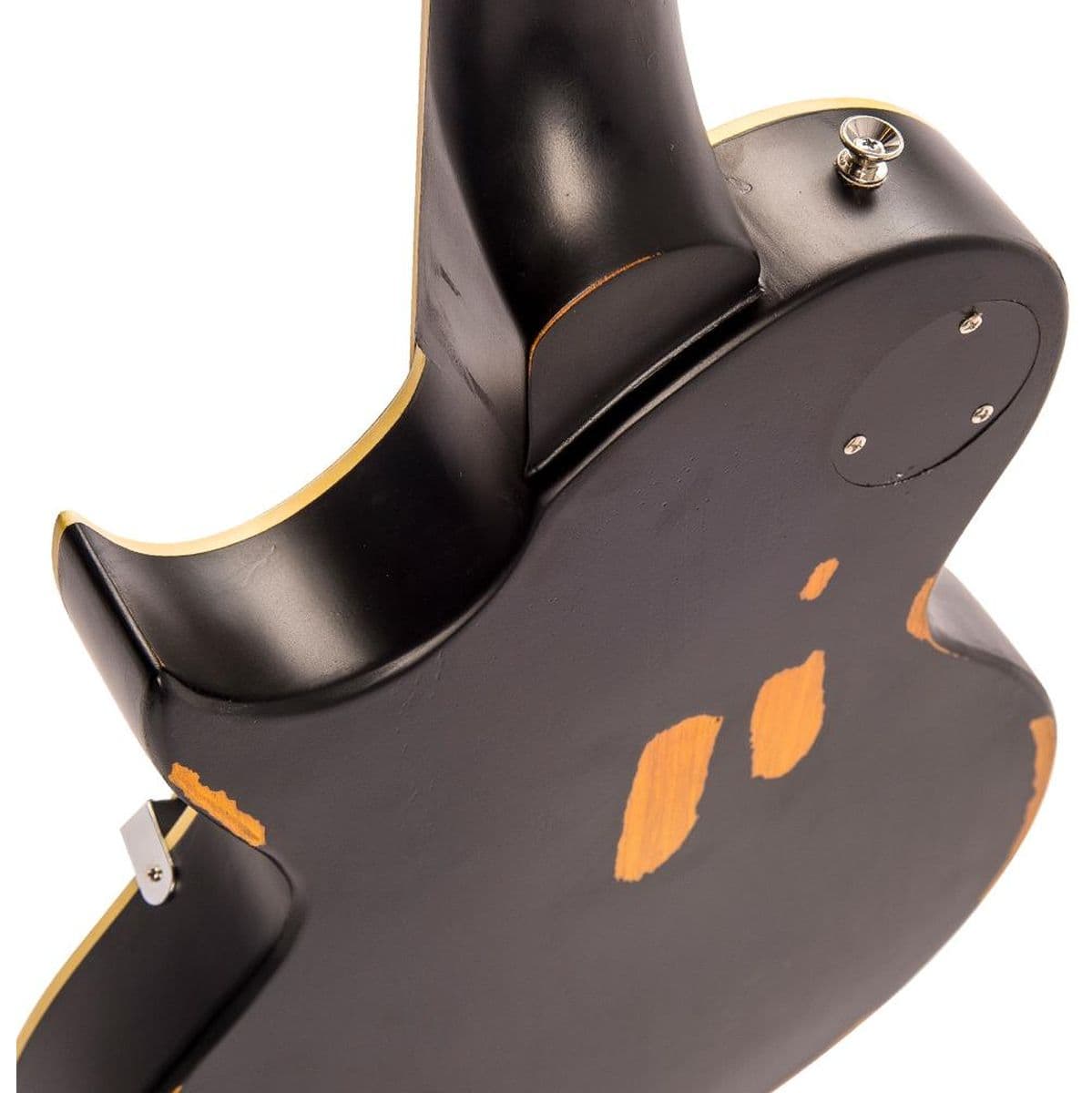 V100 Icon - Distressed Black Over Sunburst — Vintage