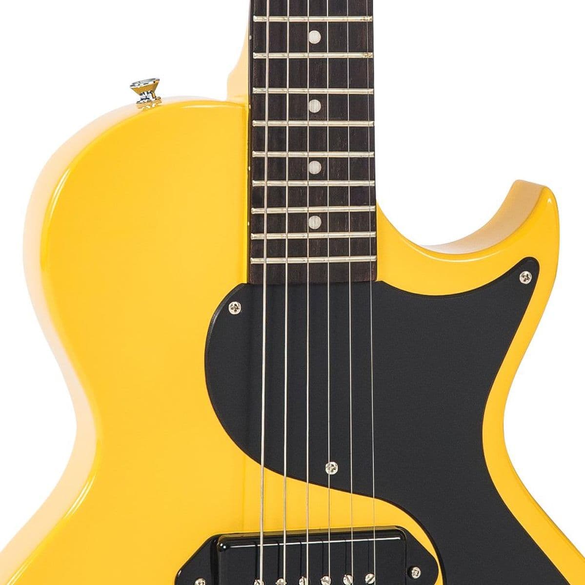 V120 Electric Guitar-Single Cut - TV Yellow — Vintage