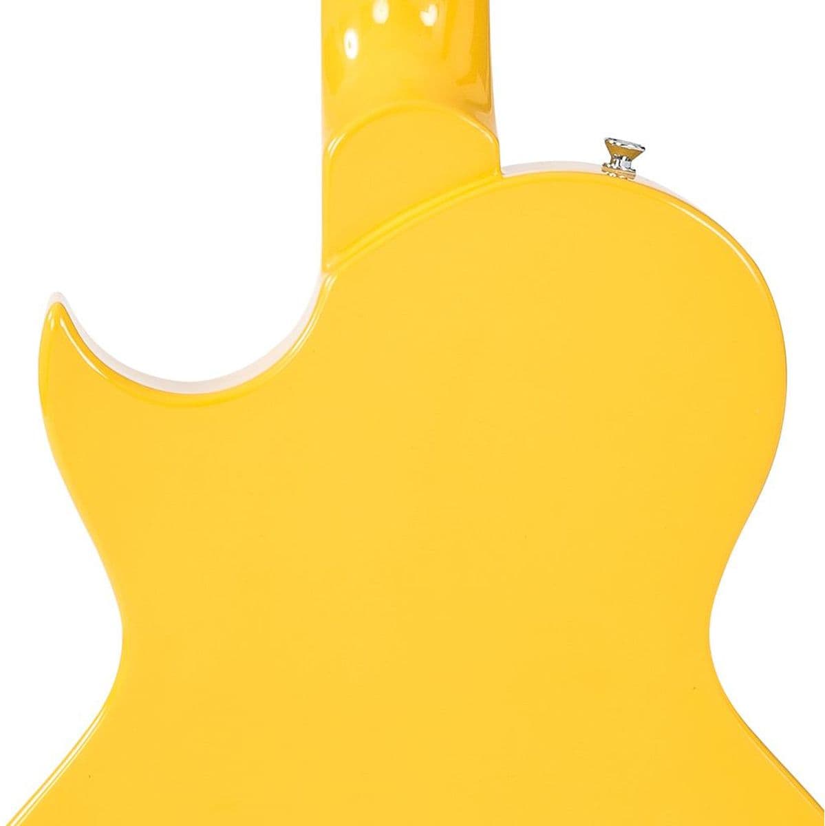 V120 Electric Guitar-Single Cut - TV Yellow — Vintage
