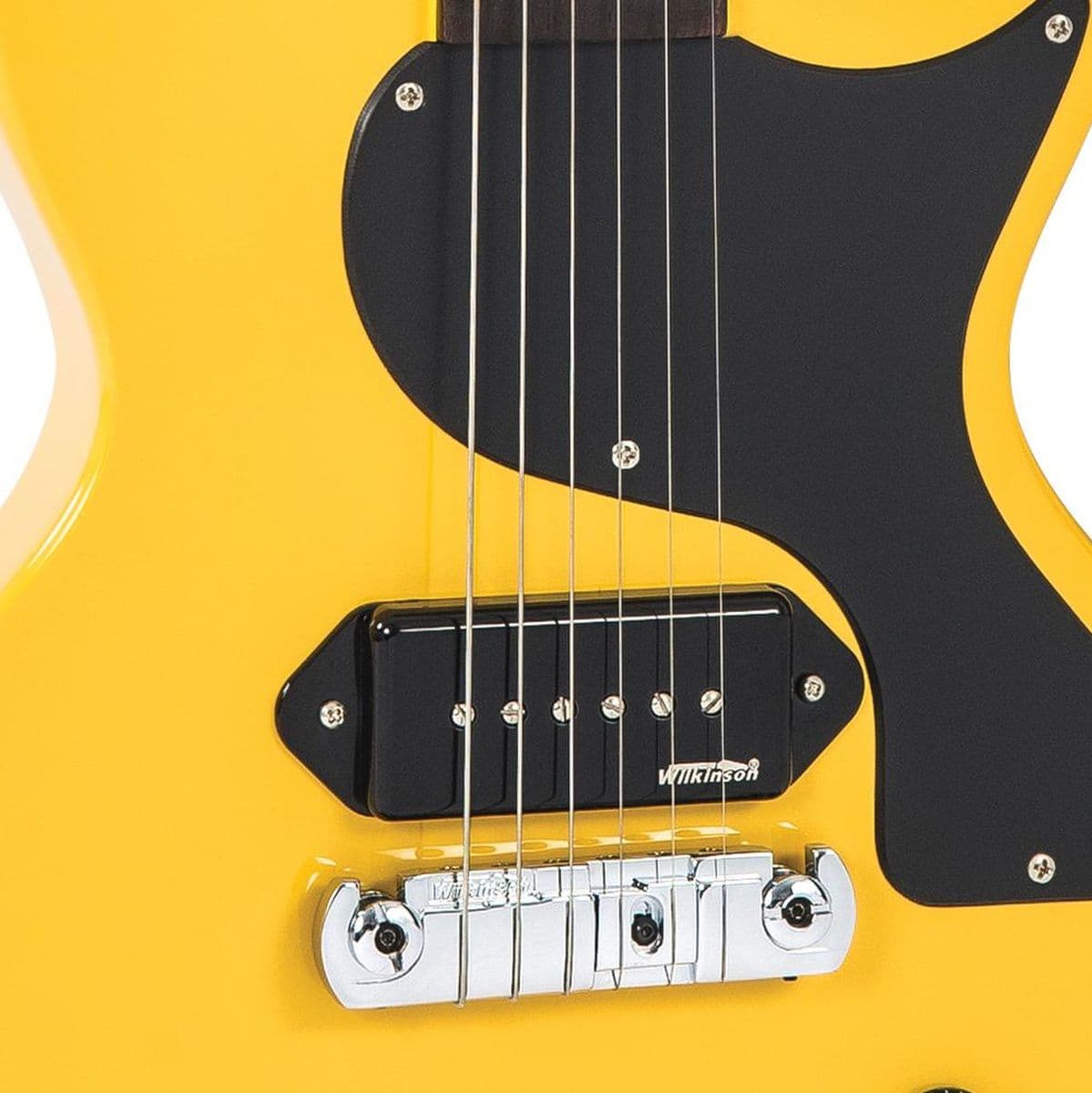 V120 Electric Guitar-Single Cut - TV Yellow — Vintage