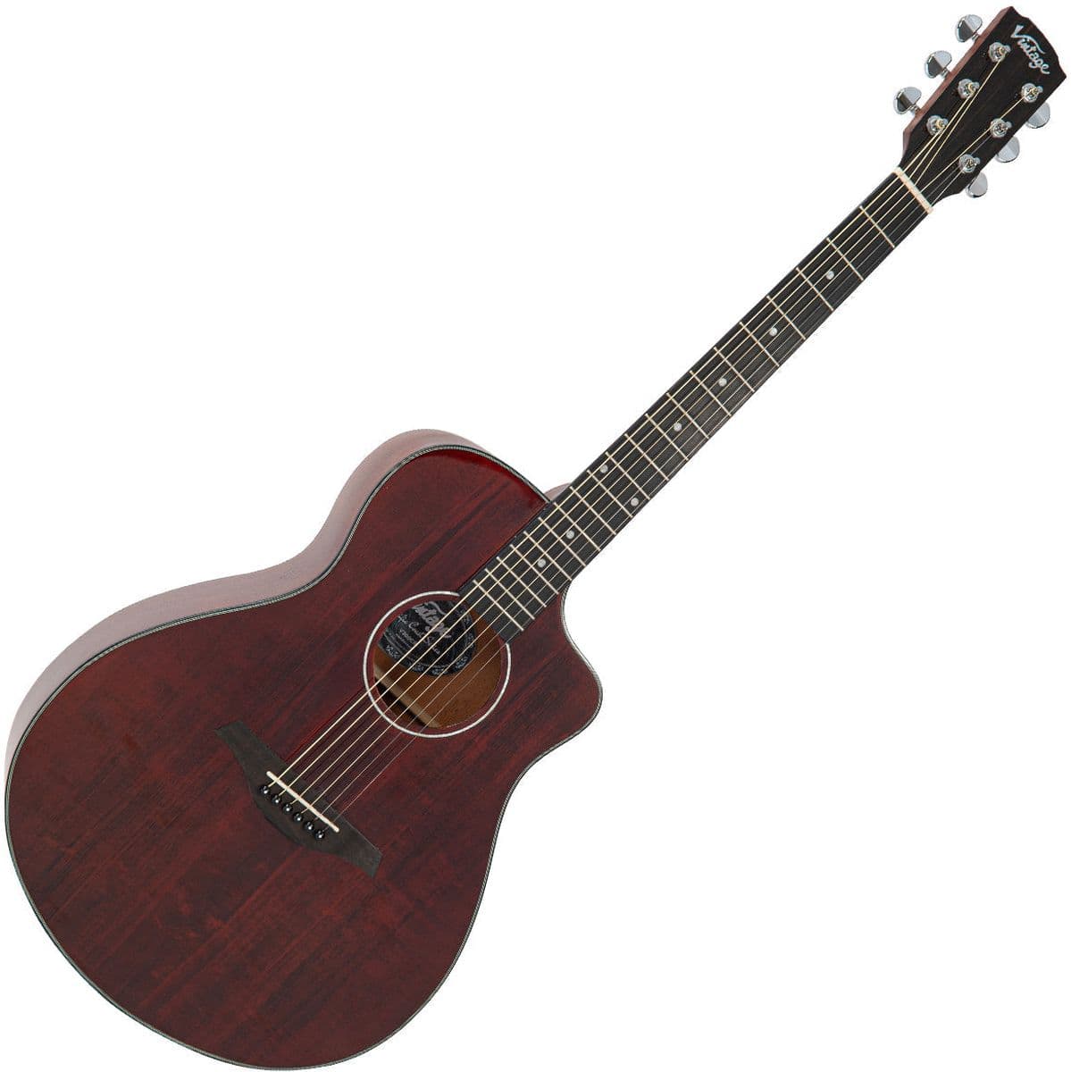 Pacific Coast Series Acoustic Guitar - Claret Red — Vintage