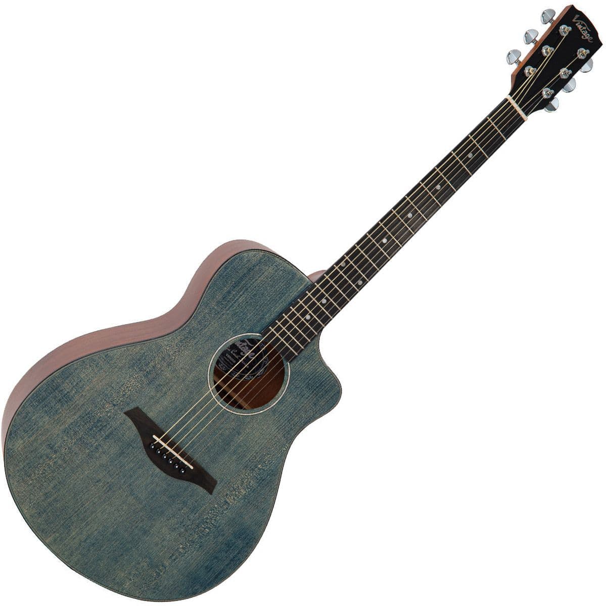 Pacific Coast Series Acoustic Guitar - Denim Blue — Vintage