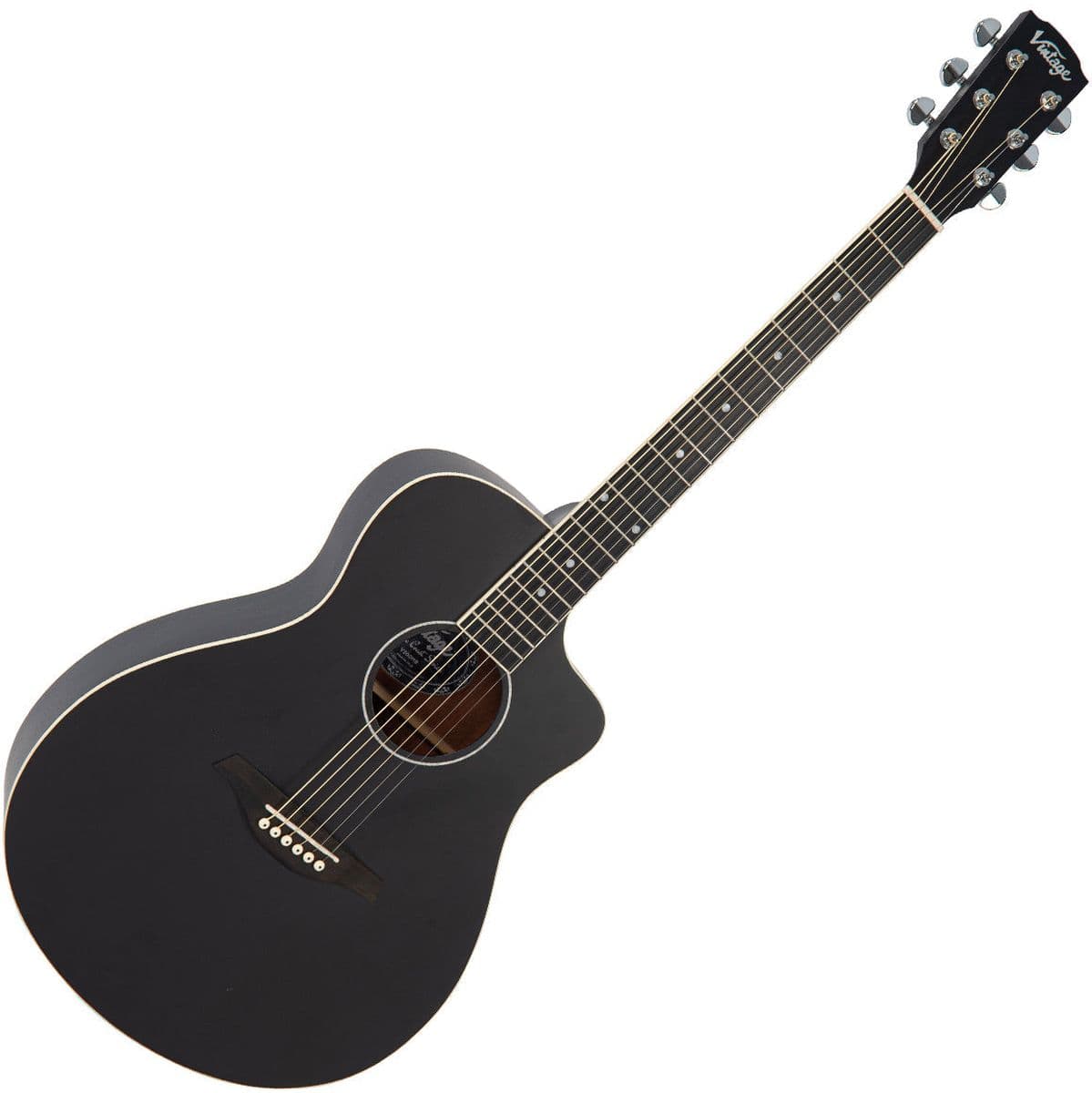 Pacific Coast Series Acoustic Guitar - Midnite Black — Vintage