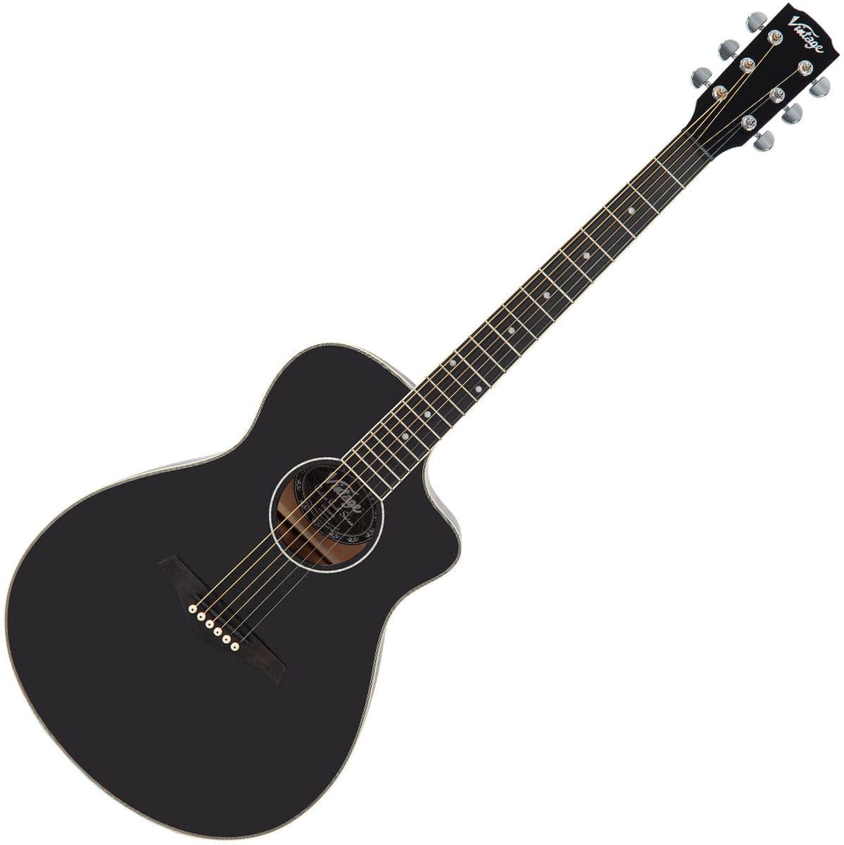 Pacific Coast Series Acoustic Guitar - Midnite Black — Vintage