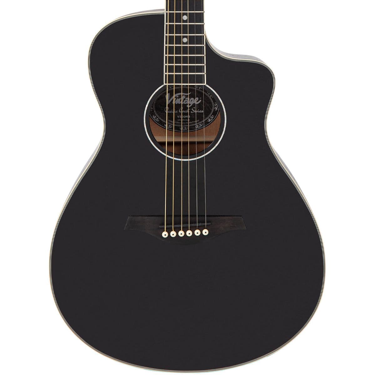 Pacific Coast Series Acoustic Guitar - Midnite Black — Vintage