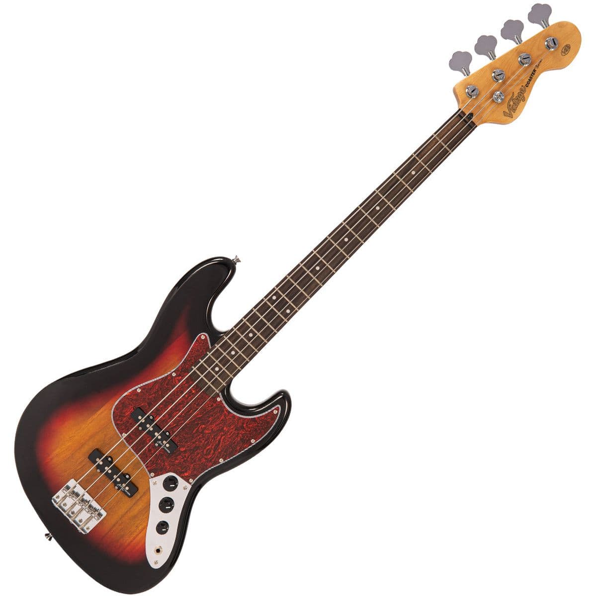 V49 Coaster Series Bass Guitar - 3 Tone Sunburst — Vintage