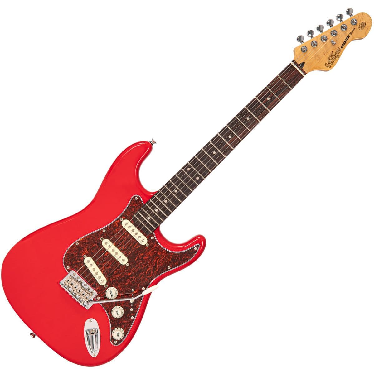 V60 Coaster Series Electric Guitar - Gloss Red — Vintage