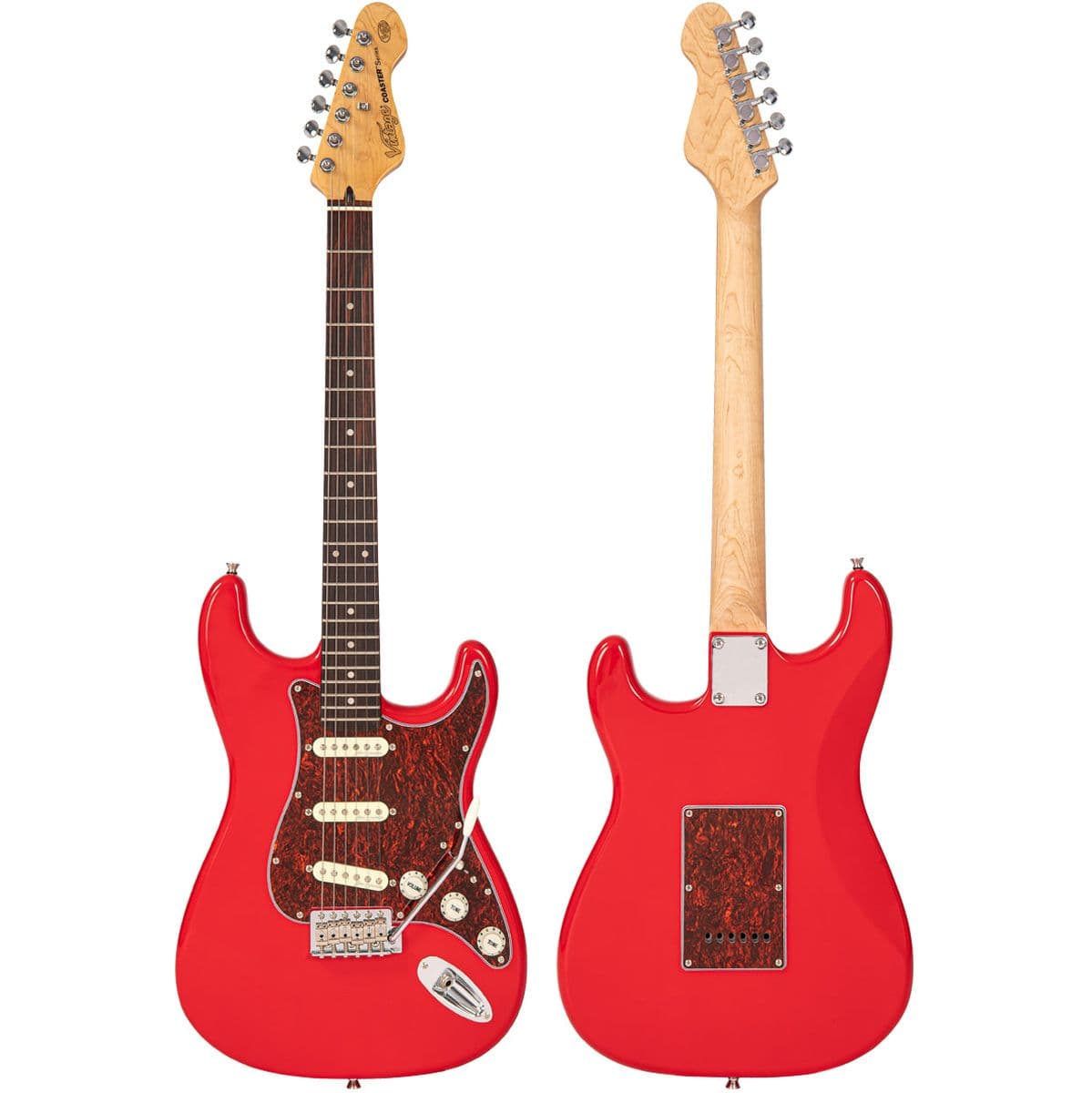 V60 Coaster Series Electric Guitar - Gloss Red — Vintage