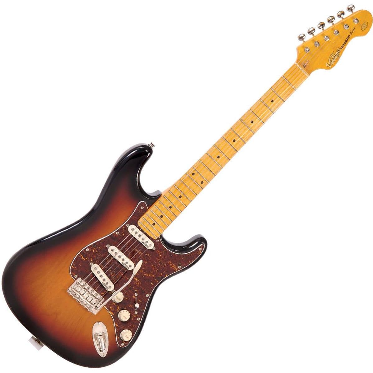 Electric Guitar-Maple Fingerboard - Sunset Sunburst — Vintage