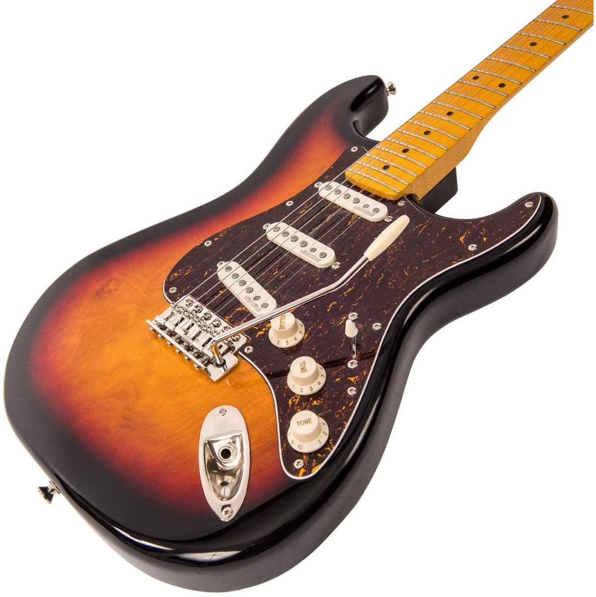 Electric Guitar-Maple Fingerboard - Sunset Sunburst — Vintage
