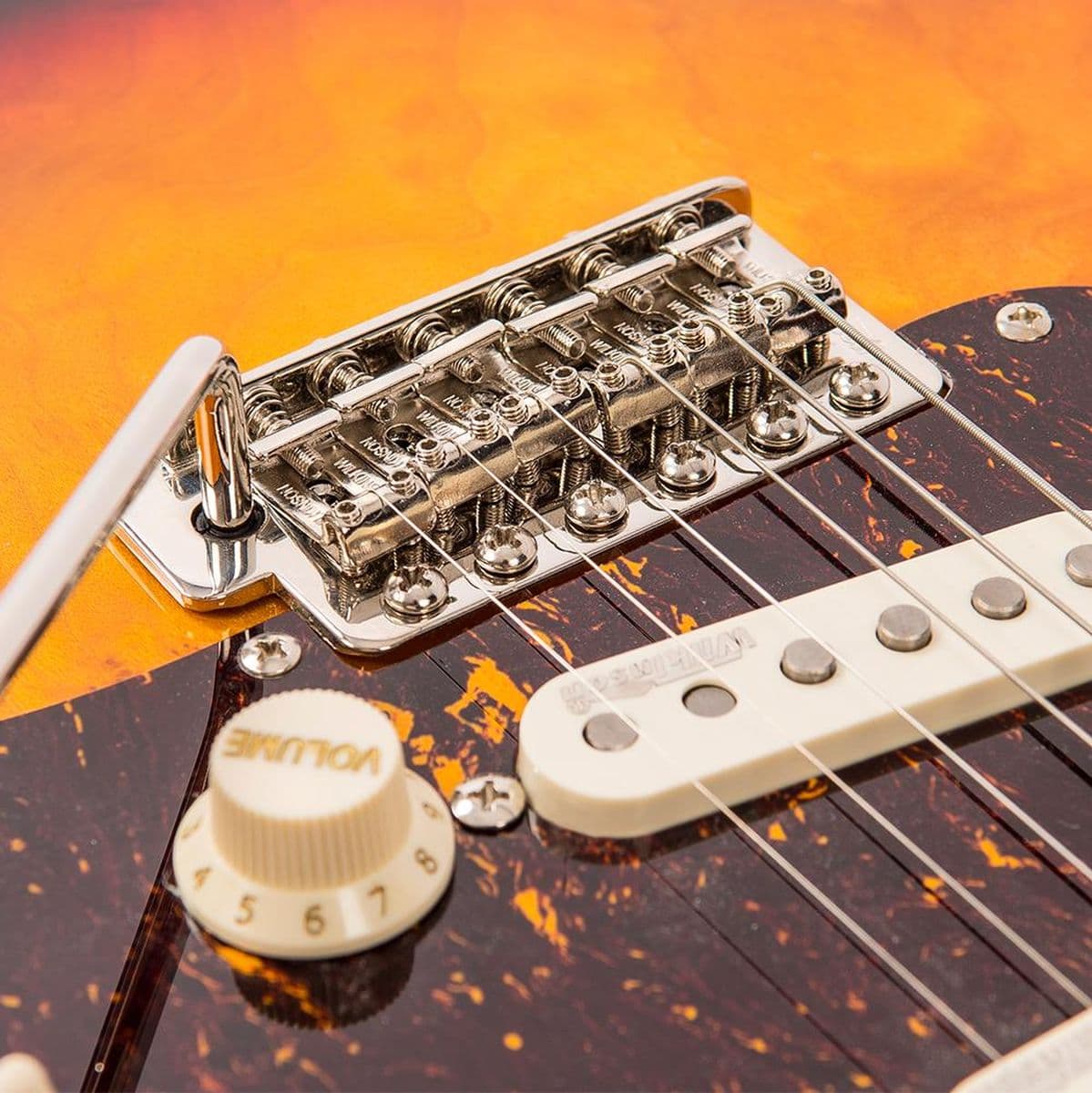Electric Guitar-Maple Fingerboard - Sunset Sunburst — Vintage