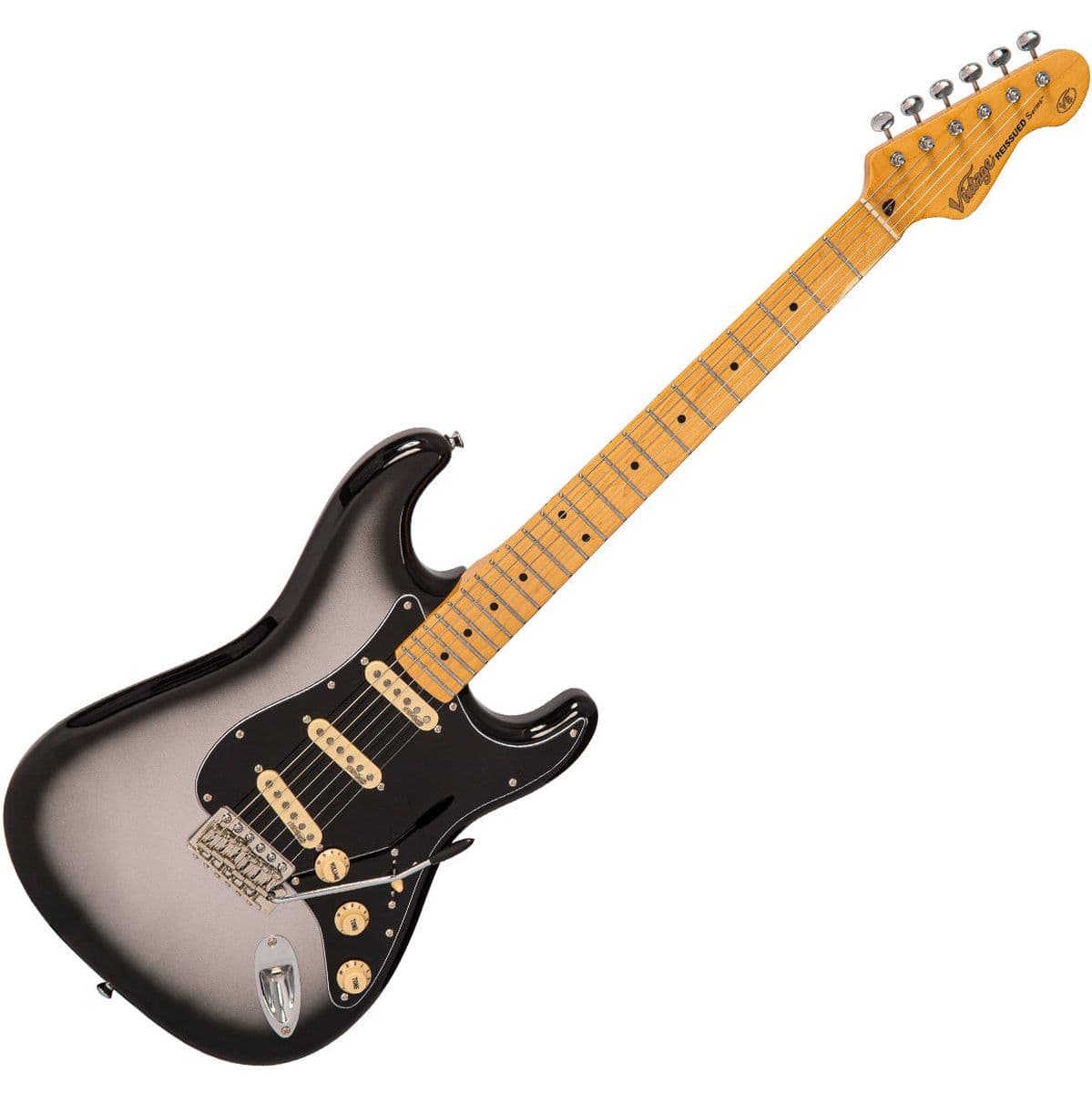 V6 Electric Guitar Maple - Silver Burst — Vintage