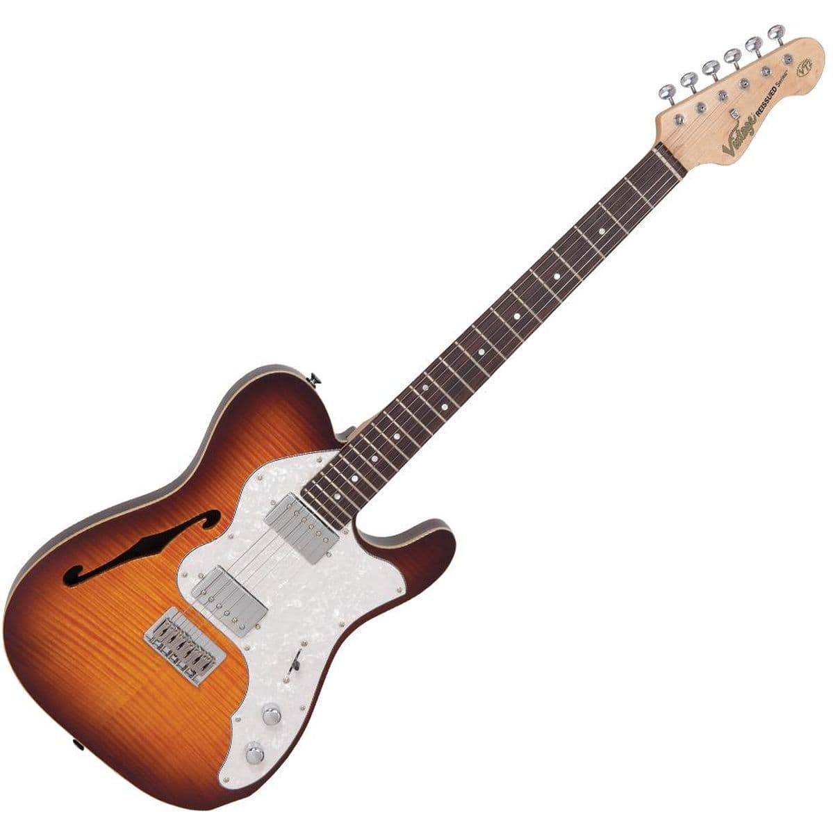 V72 Deluxe - Flame Tobacco Burst — Vintage