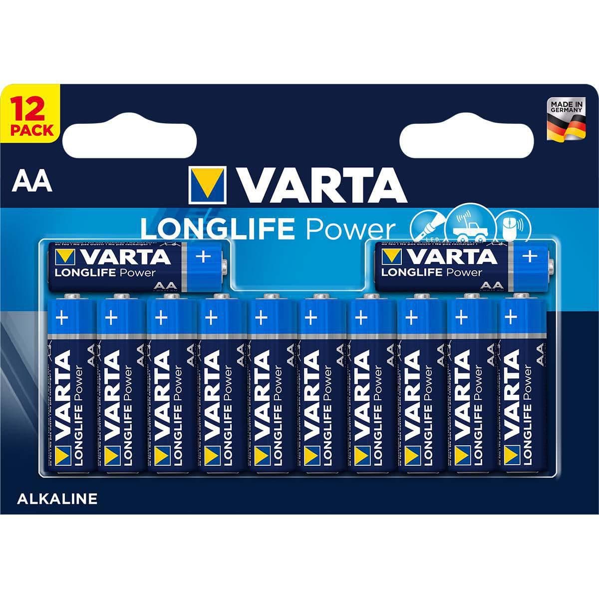Alkaline Battery AA 1.5 V High Energy 12-pack — Varta