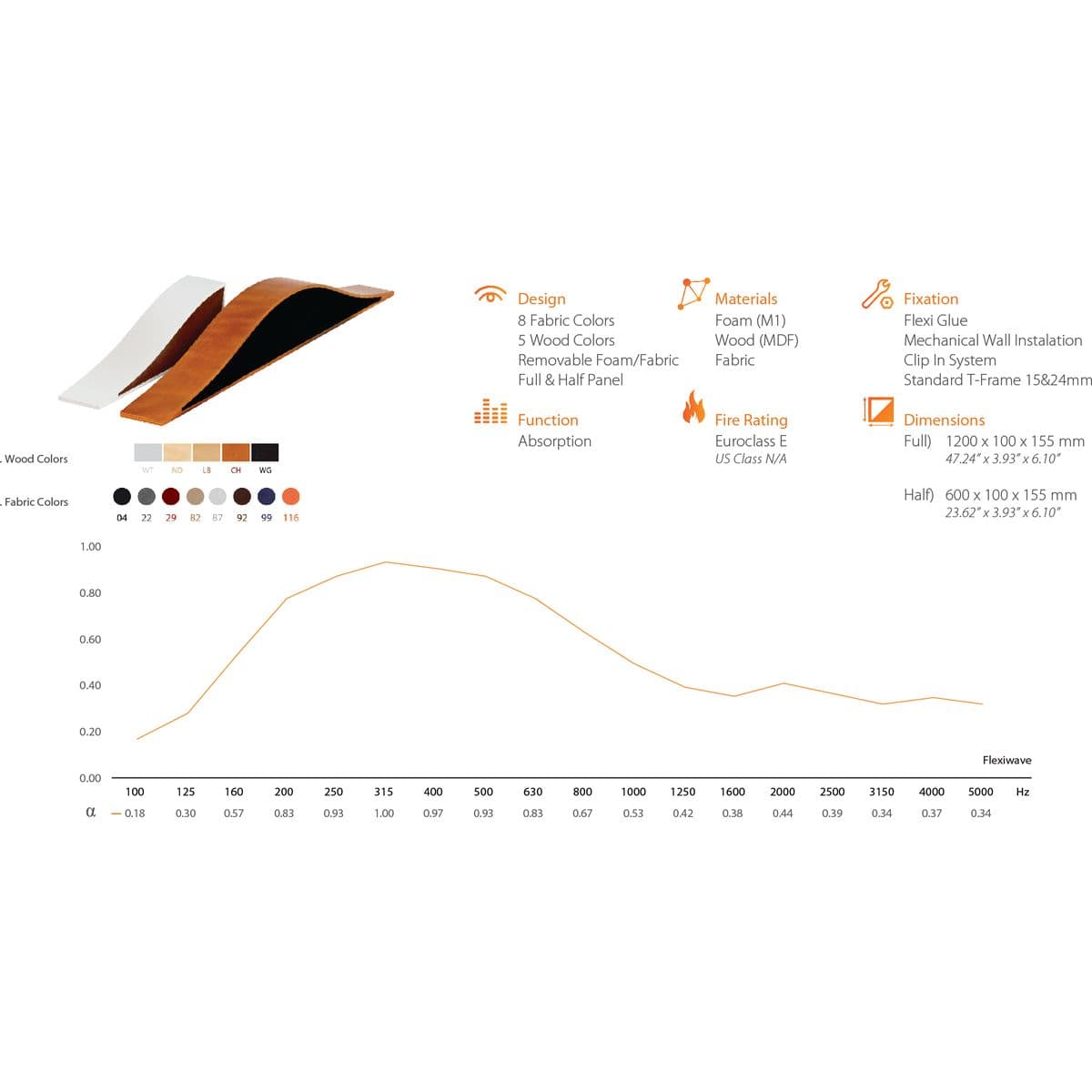 Flexi Wave Cherry Wood - Black Side - 120.15 — Vicoustic