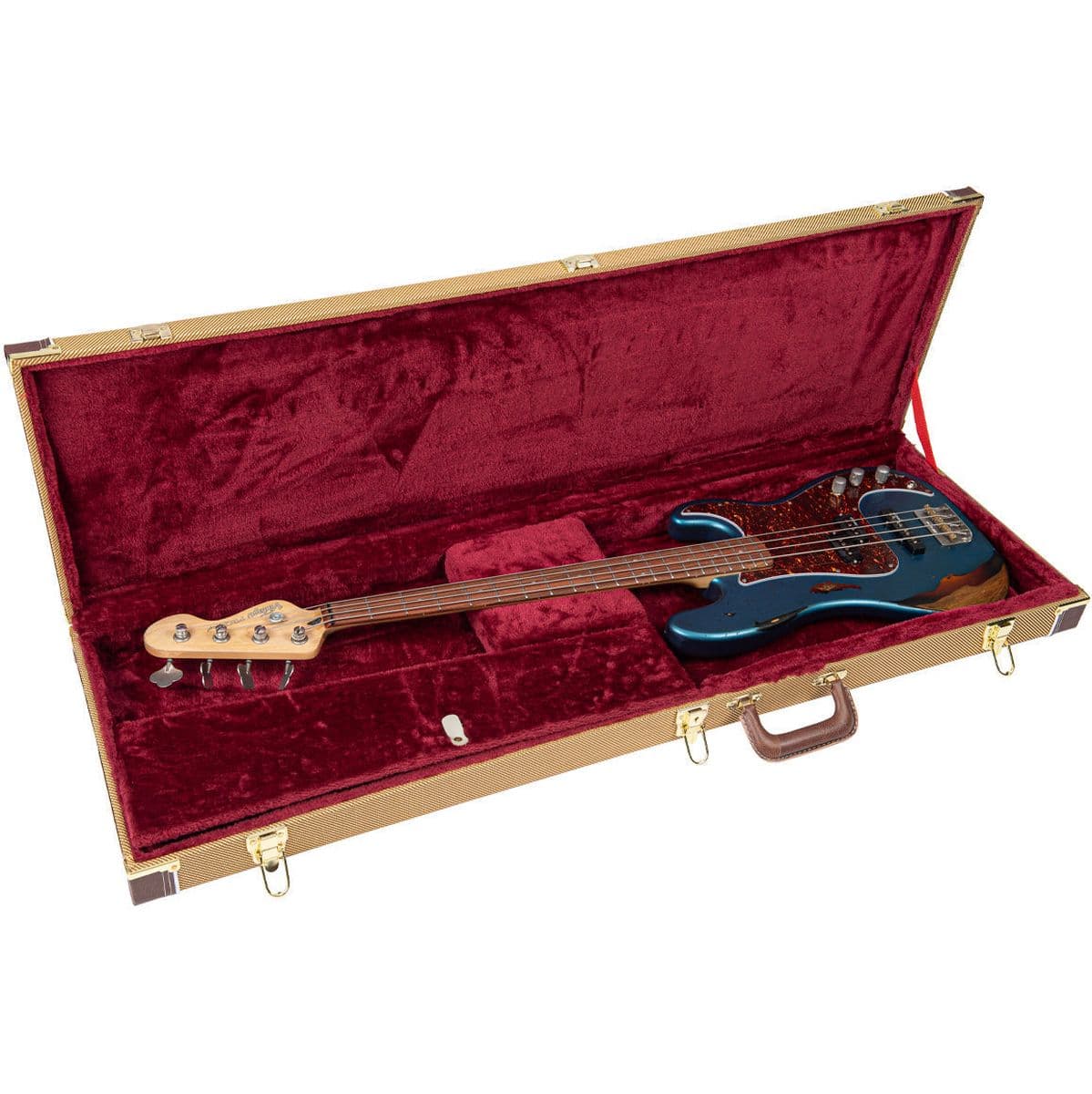 Vintage Deluxe Tweed Bass Guitar Case — Kinsman