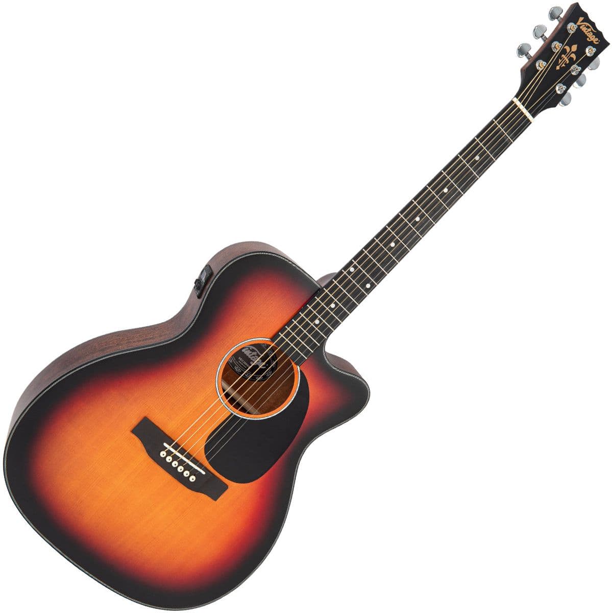 Stage Series Folk Cutaway Electro Guitar - Sunburst — Vintage