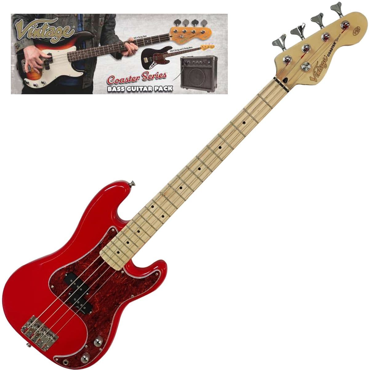 V30 Coaster 78 Bass Guitar Pack - Gloss Red — Vintage