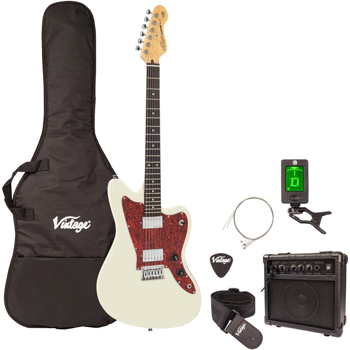 V50 Coaster Electric Guitar Pack - Vintage White — Vintage