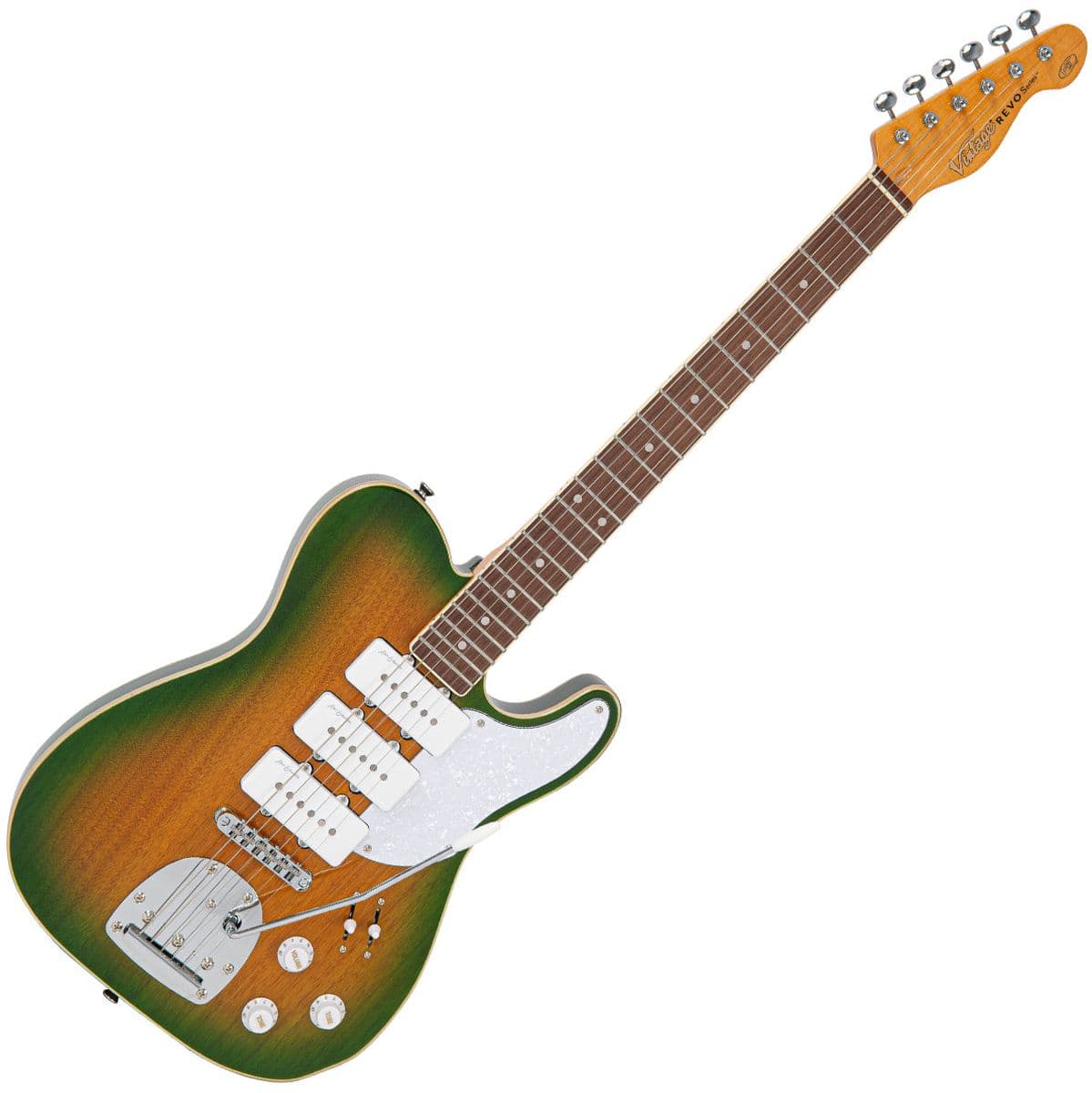 Revo Series Trio Guitar - Greenyellow Burst — Vintage