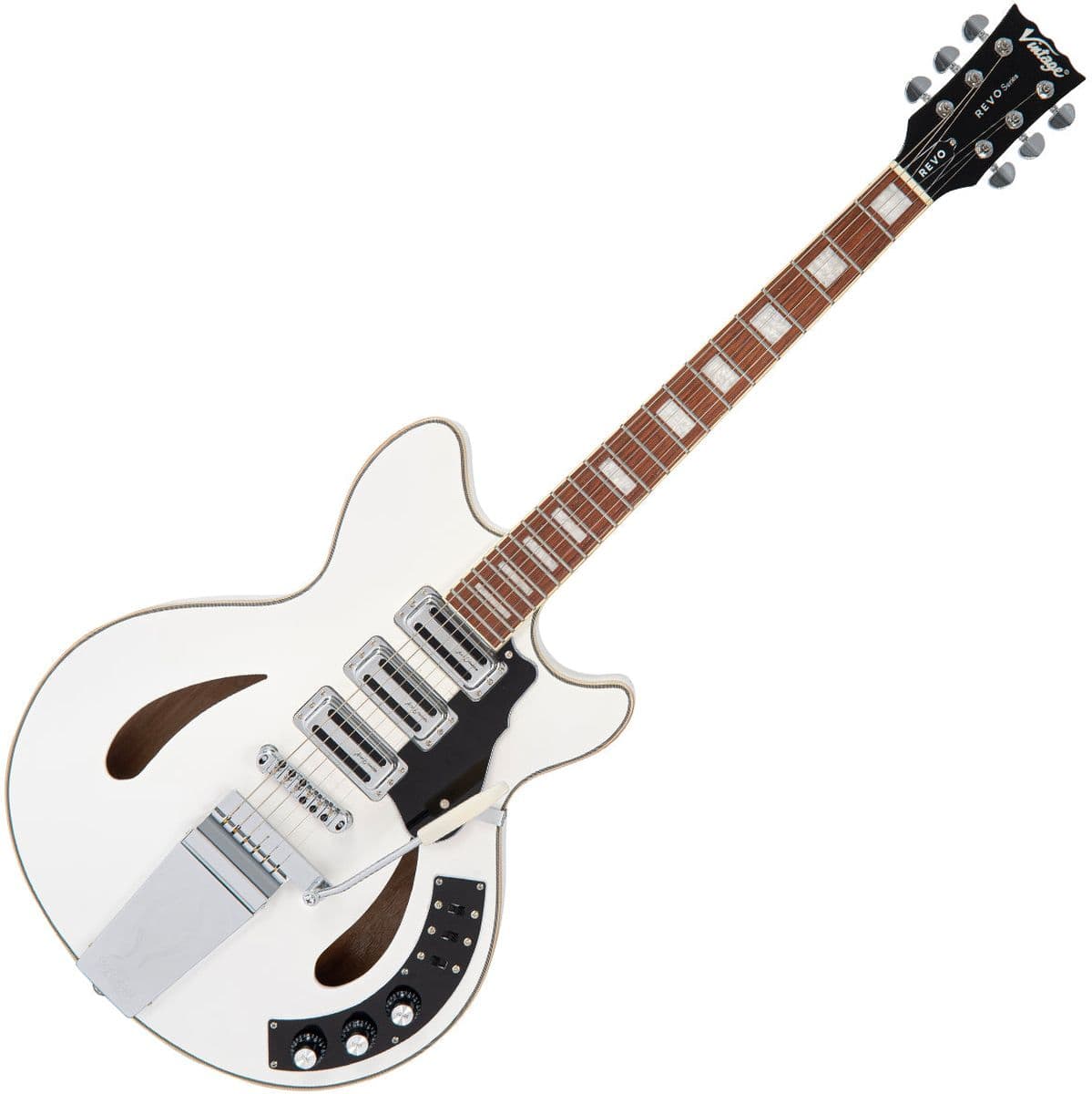 Revo Series Custom Supreme Guitar - Arctic White — Vintage