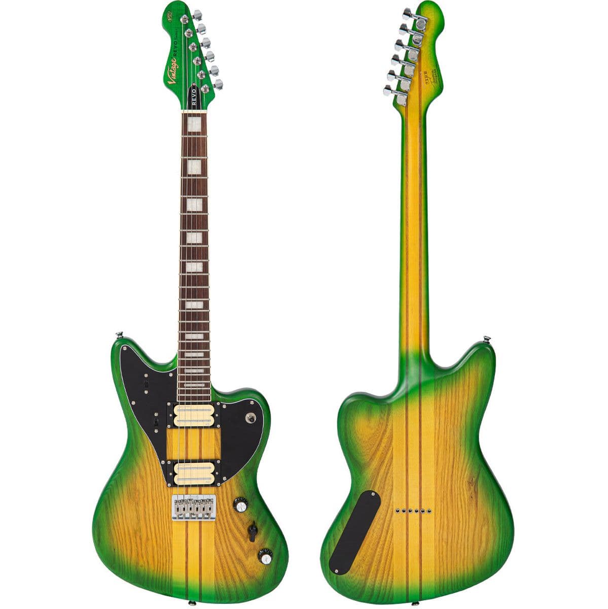 Revo Series Integra Guitar - Greenyellow Burst — Vintage