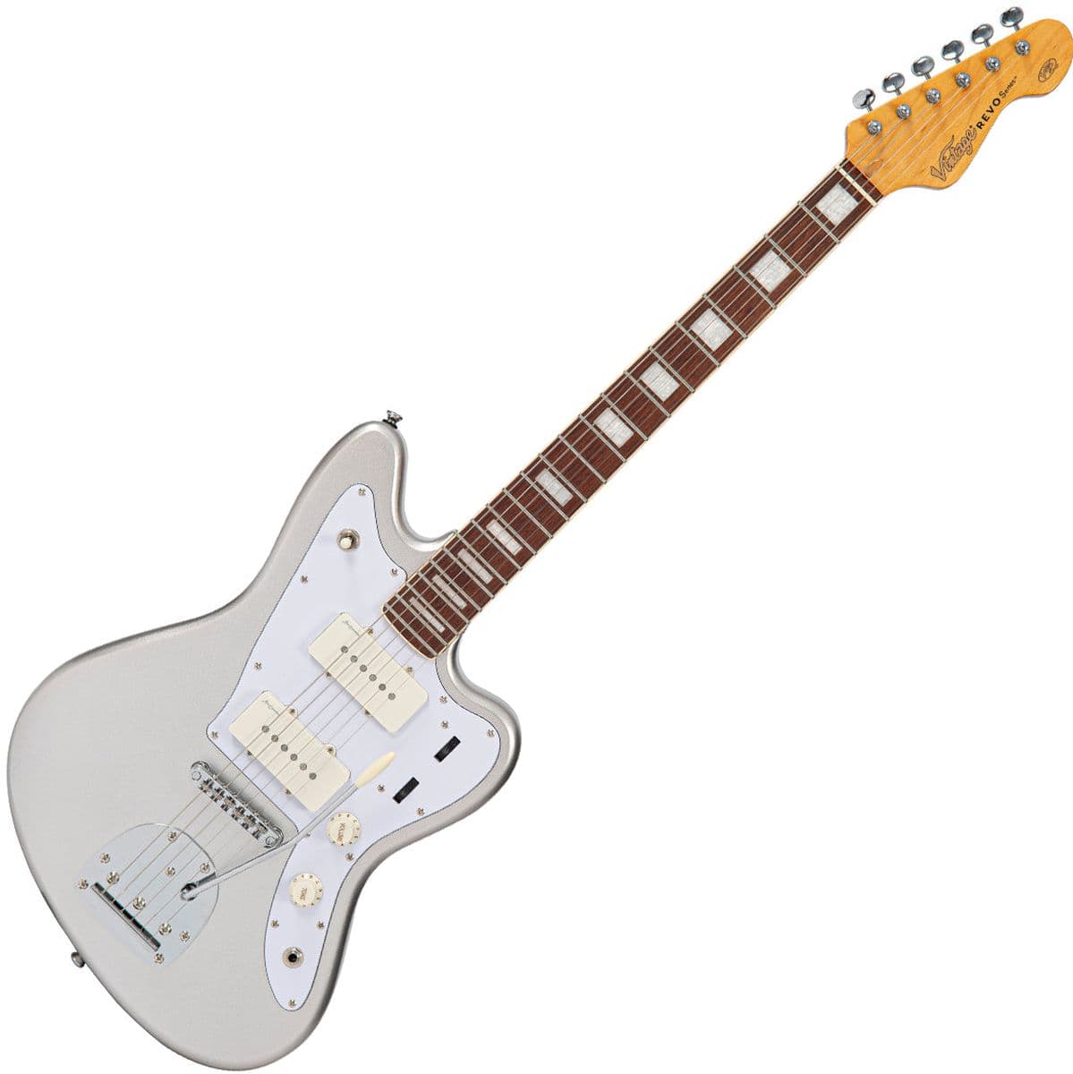 Revo Series Surfmaster 90 Guitar - Metallic Silver — Vintage