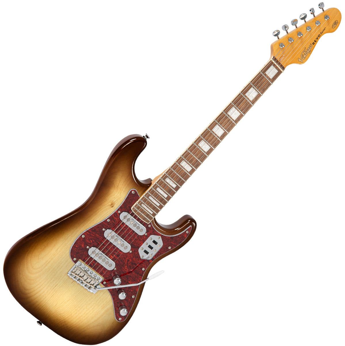 Revo Series Deluxe Guitar - Cappuchino Burst — Vintage