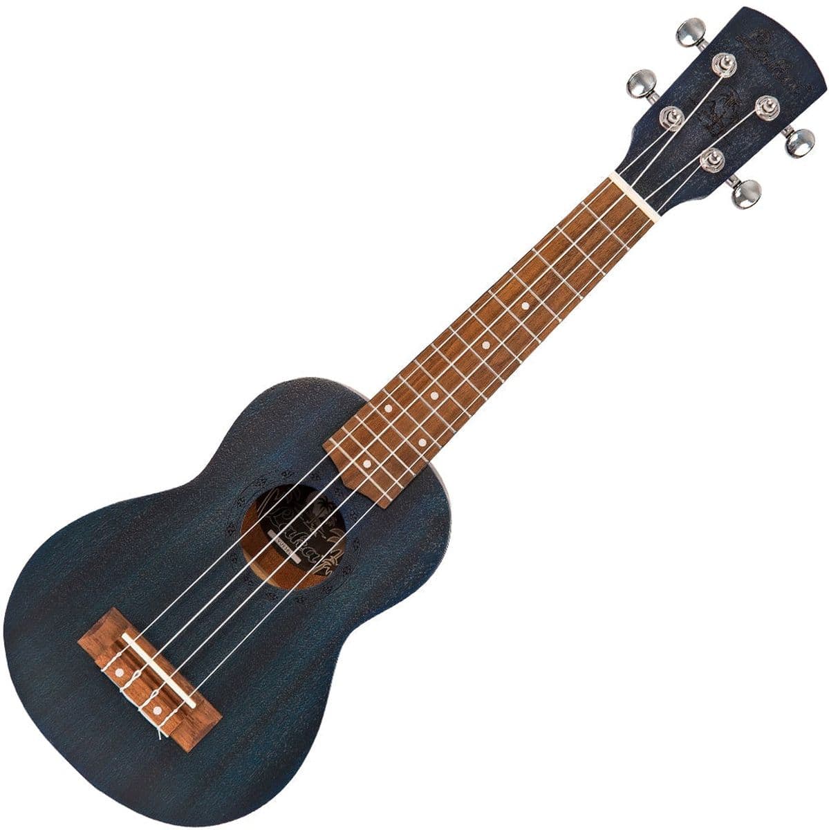 Sapele Series Soprano Ukulele & Bag - Midnight Blue — Laka