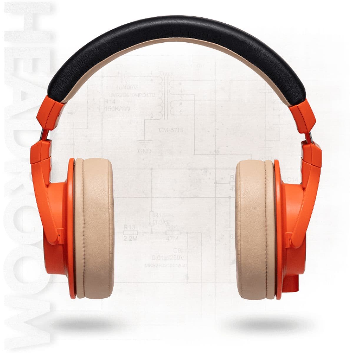 Wahro Orange Headroom Closed-Back Headphone — Warm Audio