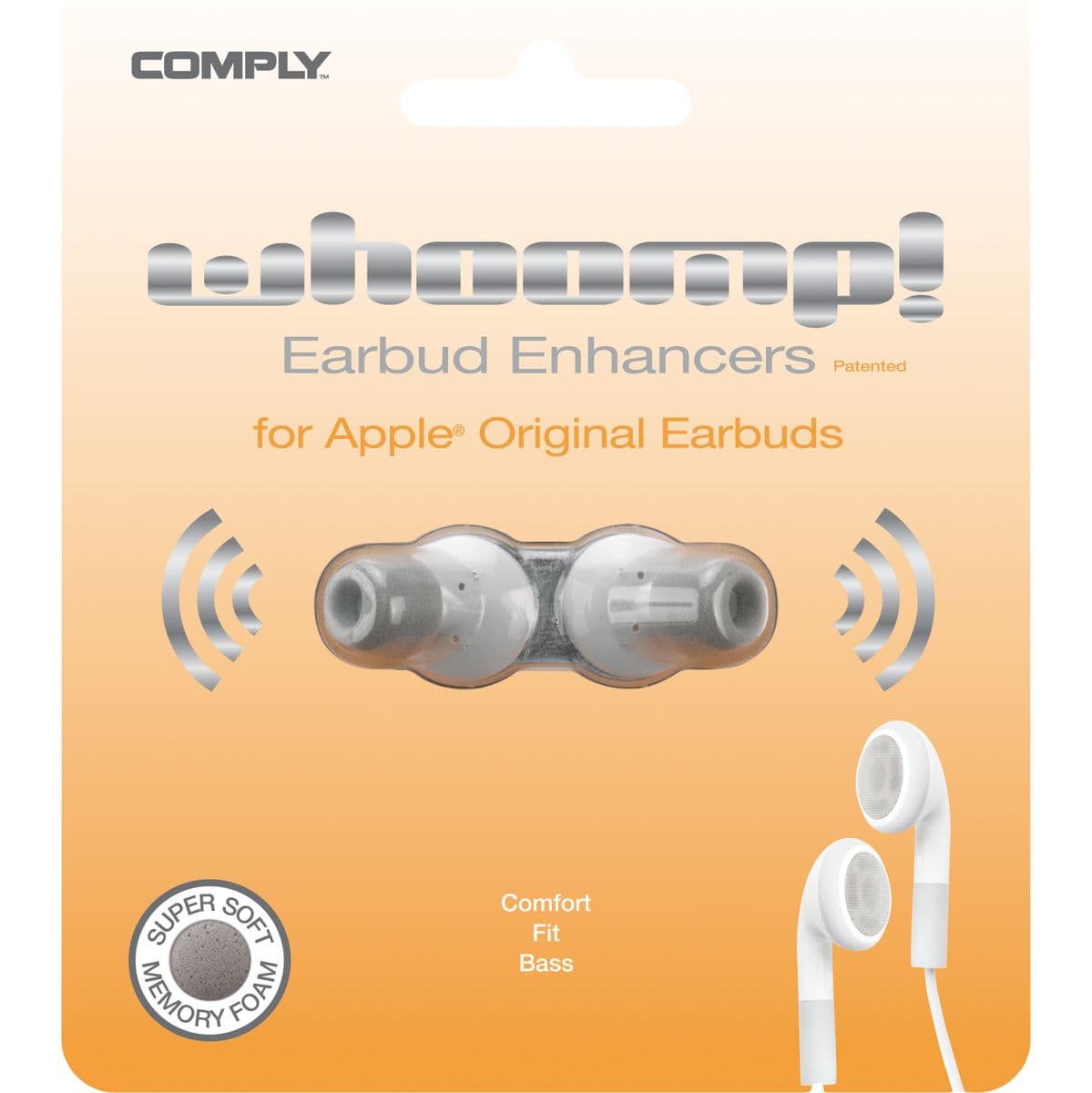 Whoomp Earbuds White Universal Size — Comply