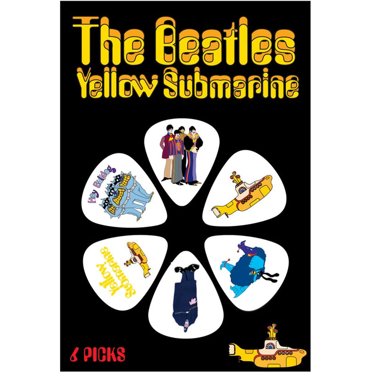 Yellow Submarine Picks - White - 6 Pack — The Beatles