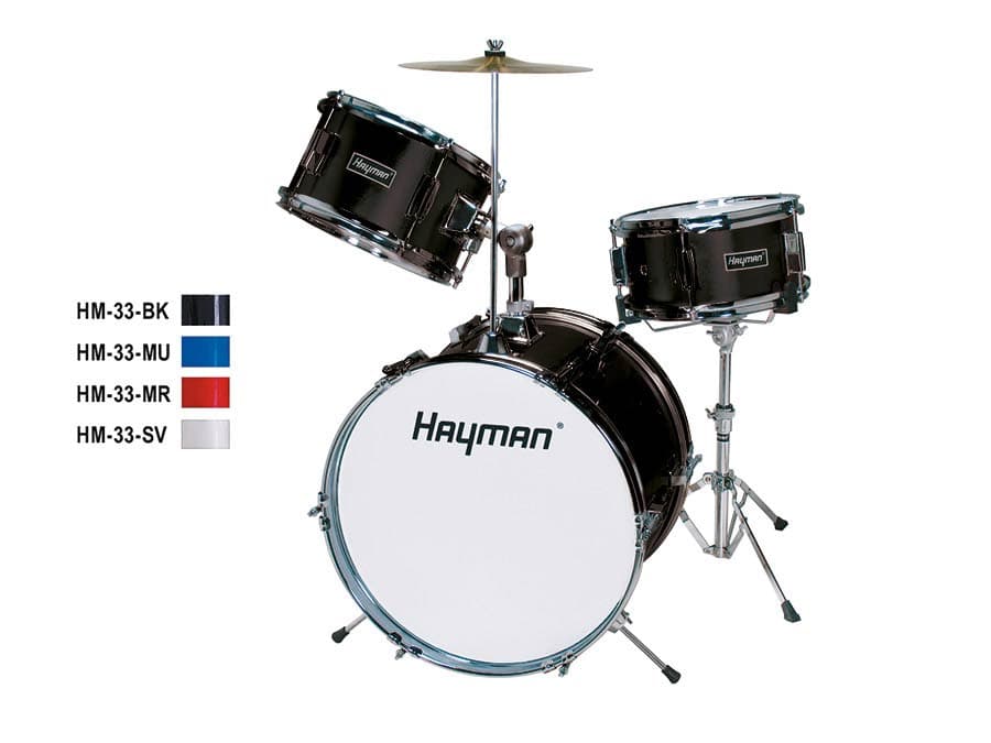 HM-33-BK Junior Series 3-delig drumstel — Hayman