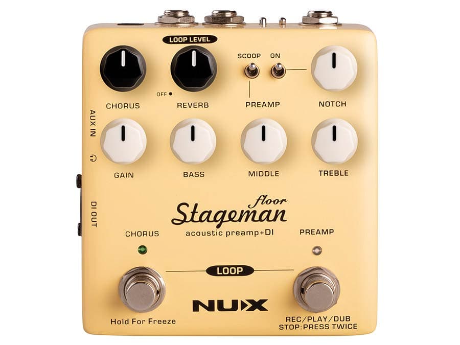 NAP-5 Verdugo Series akoestische voorversterker met chorus en looper — NUX