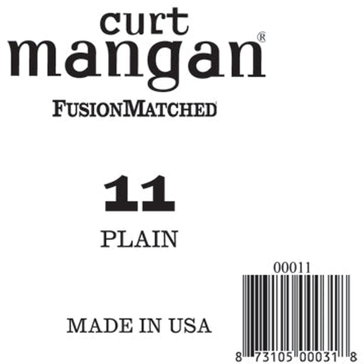Guitar Plain Strings Piece 11 Ball End — Curt Mangan