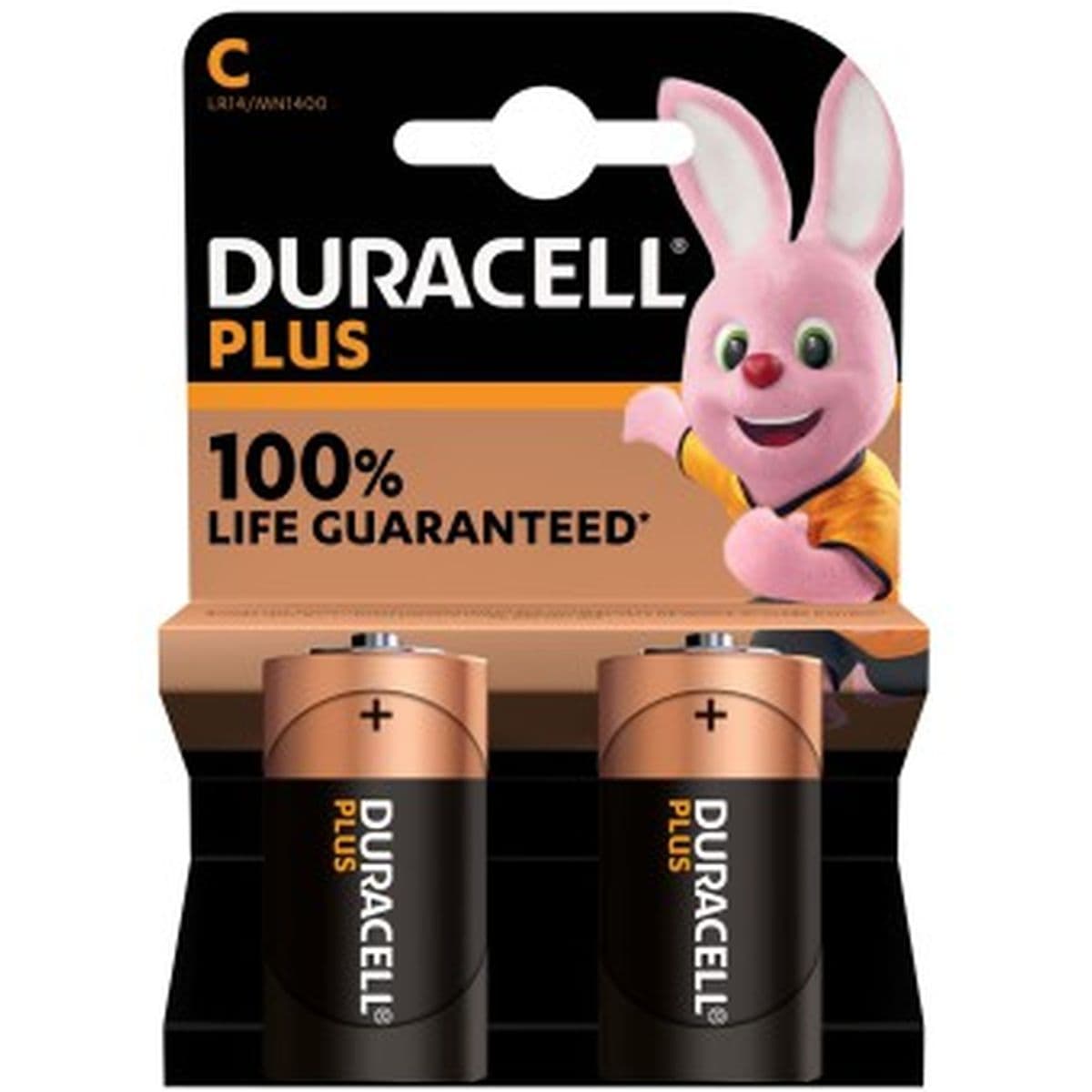 Alkaline Plus Battery C 2 Pack — Duracell
