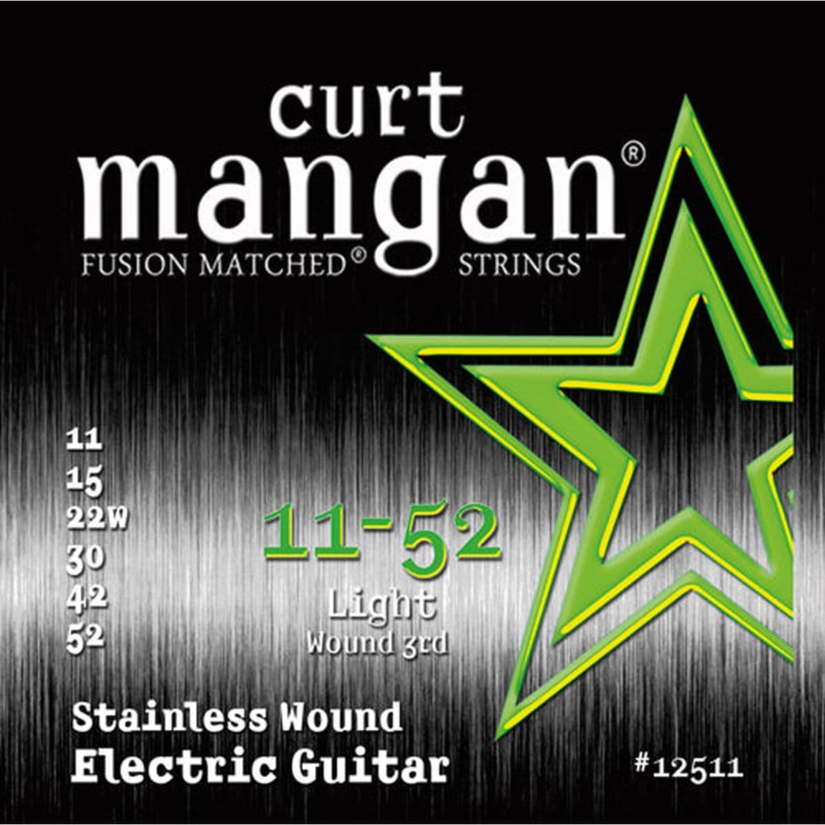 Guitar Stainless Steel 12511 11-52 Light Set — Curt Mangan