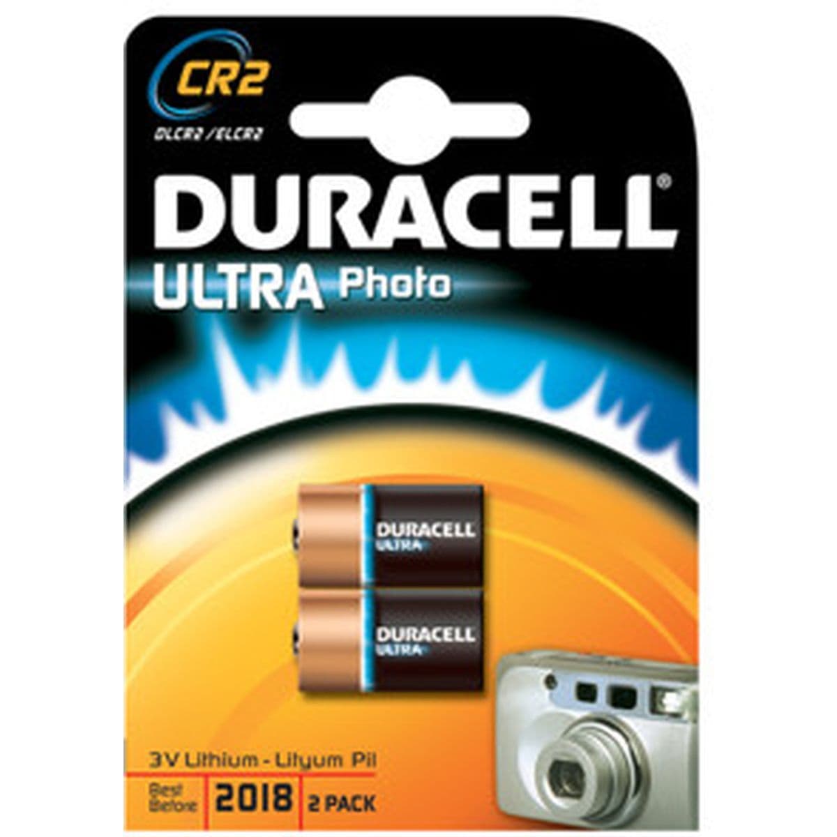 Battery Lithium CR2 2-PAK VE=10 — Duracell