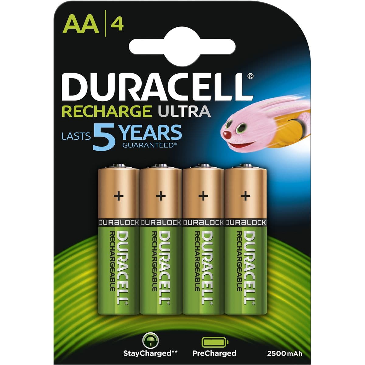 Duralock Precharged AA 2400mAh 4 Pak — Duracell