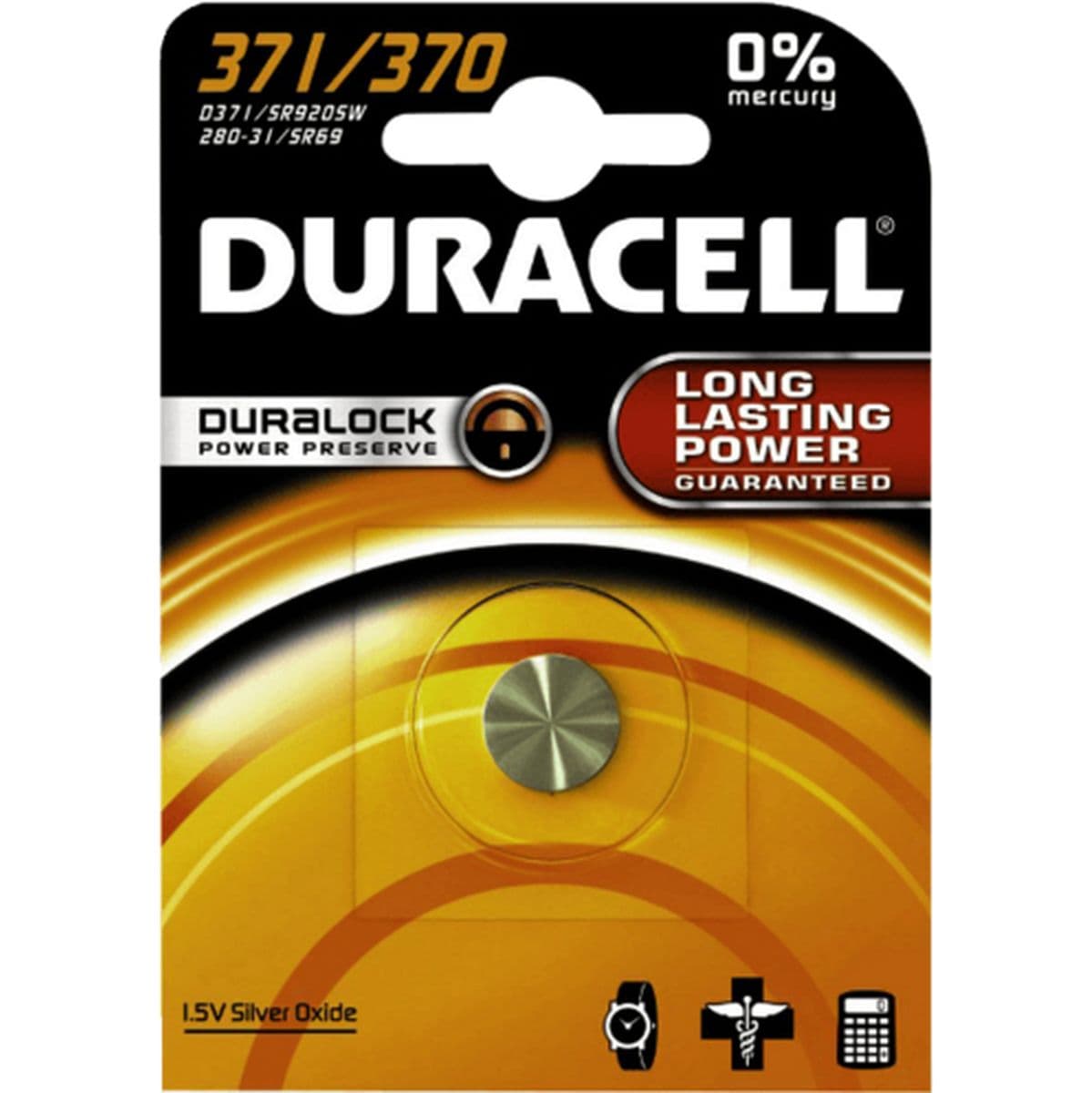 DURALOCK KNOOPBATTERIJ 371/370 SBL1 — Duracell