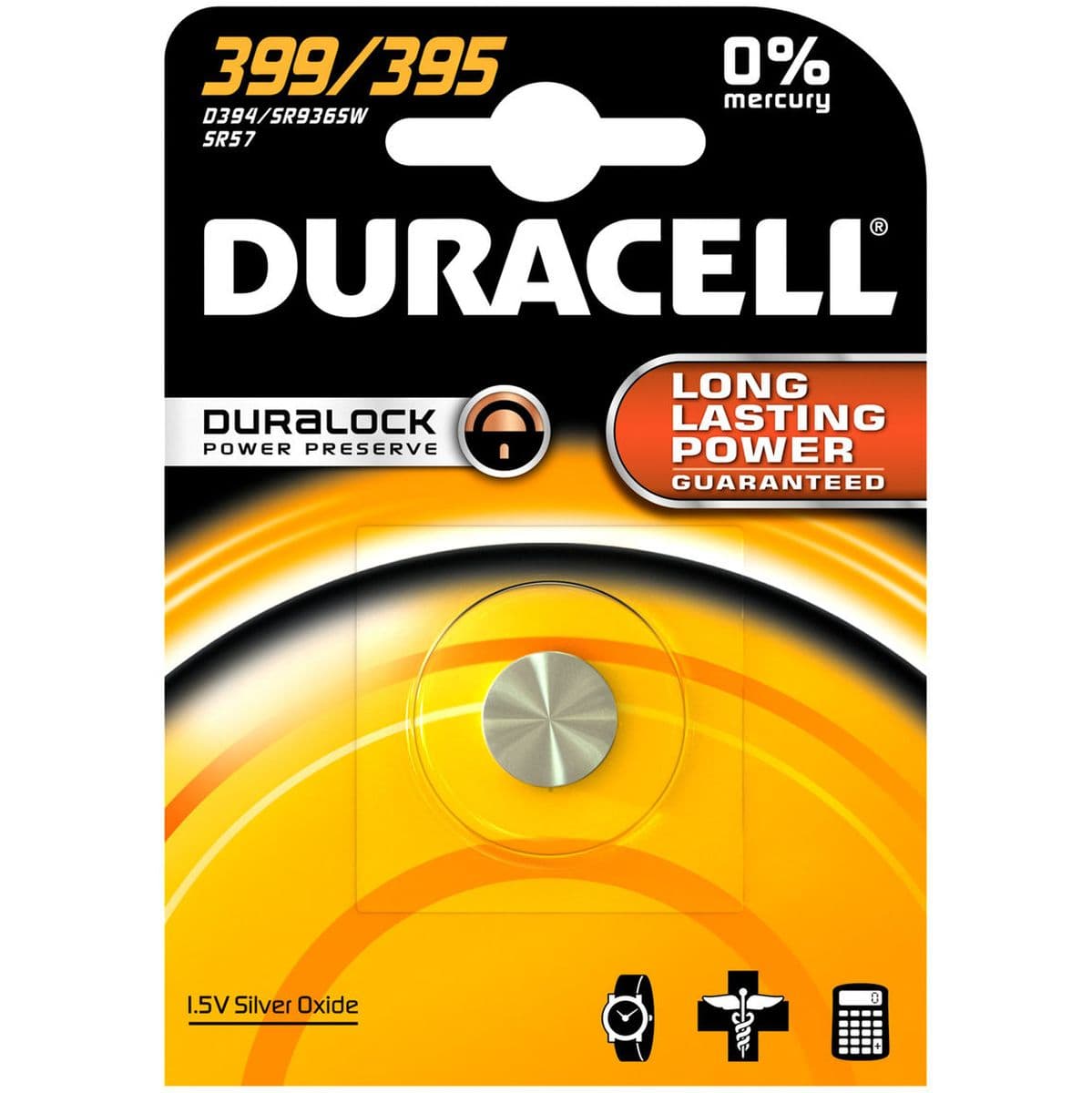 DURALOCK KNOOPBATTERIJ 399/395 SBL1 — Duracell