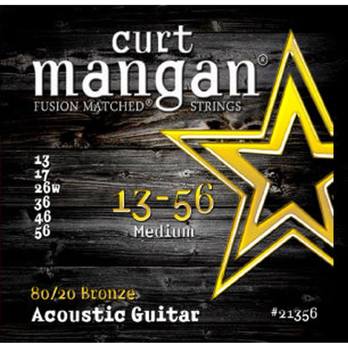 Guitar 80/20 Bronze (Acoustic) Set 21356 13-56 Medium — Curt Mangan