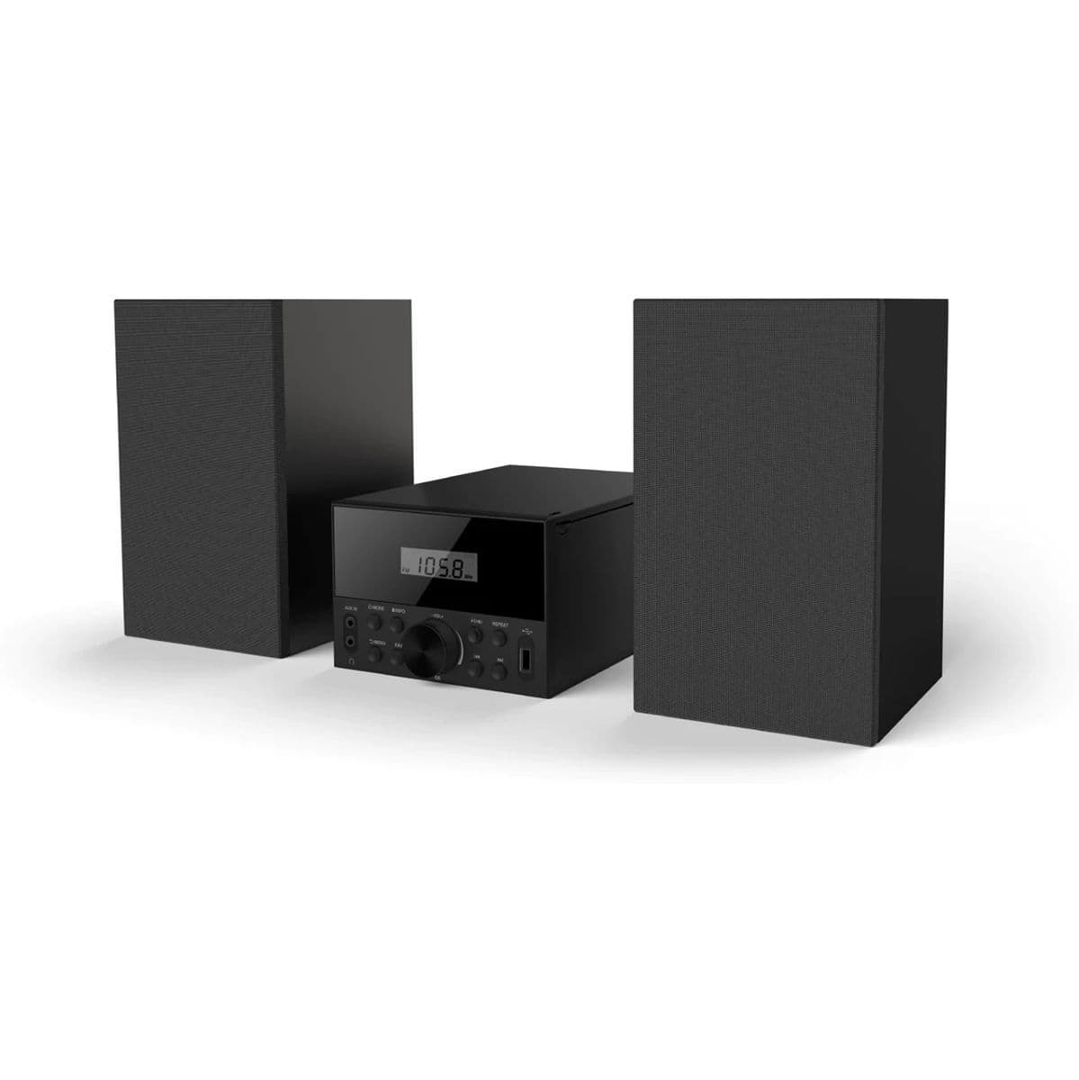 DAB150 DAB + FM Radio Music System - Black — Oakcastle