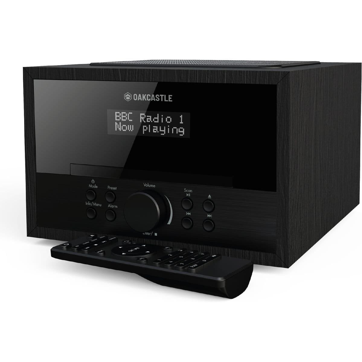 DAB400 DAB + FM Radio Music System - Black — Oakcastle