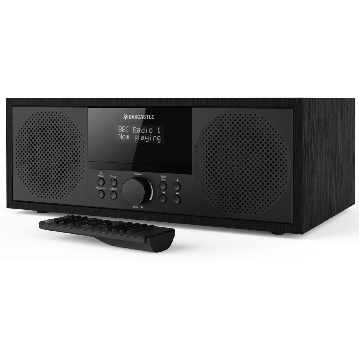DAB500 DAB + FM Radio Music System - Black — Oakcastle