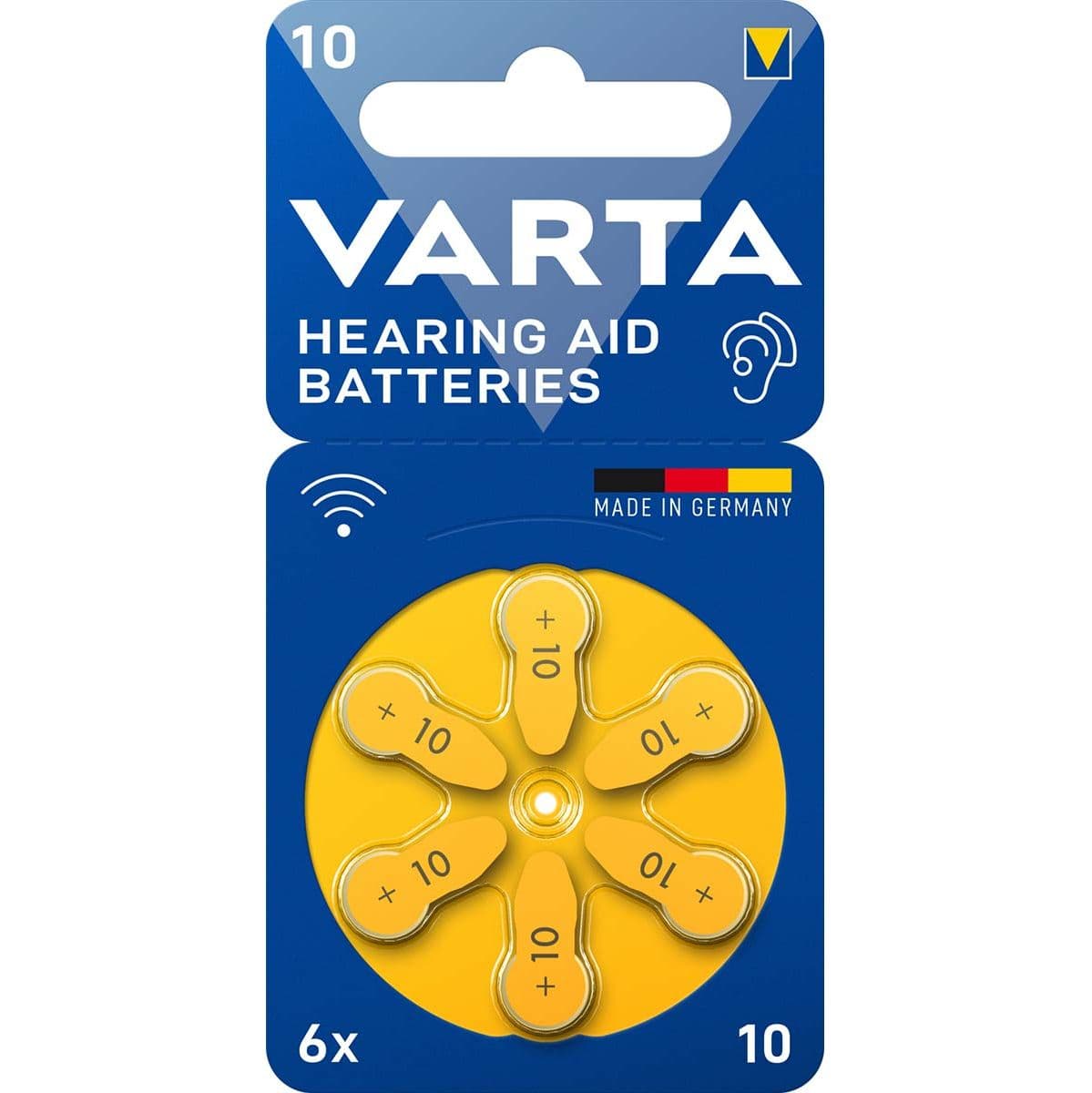 Zinc-Air Battery PR41 | 1.45 V DC | 6-BLISTER | Gehoorapparaat | Yellow — Varta