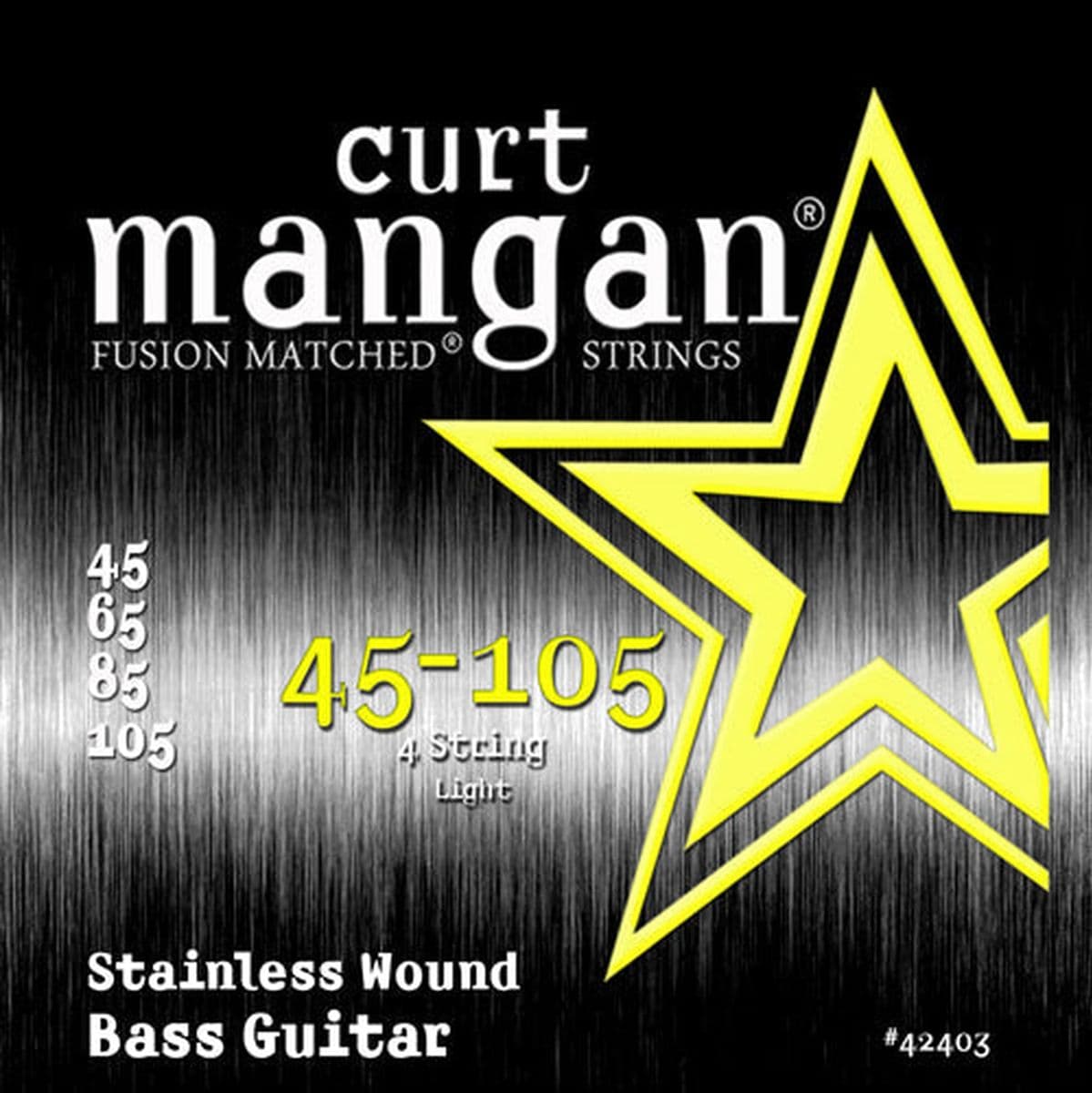 Stainless Steel Bass 42403 (Set) 45-105 Wound Light Set — Curt Mangan