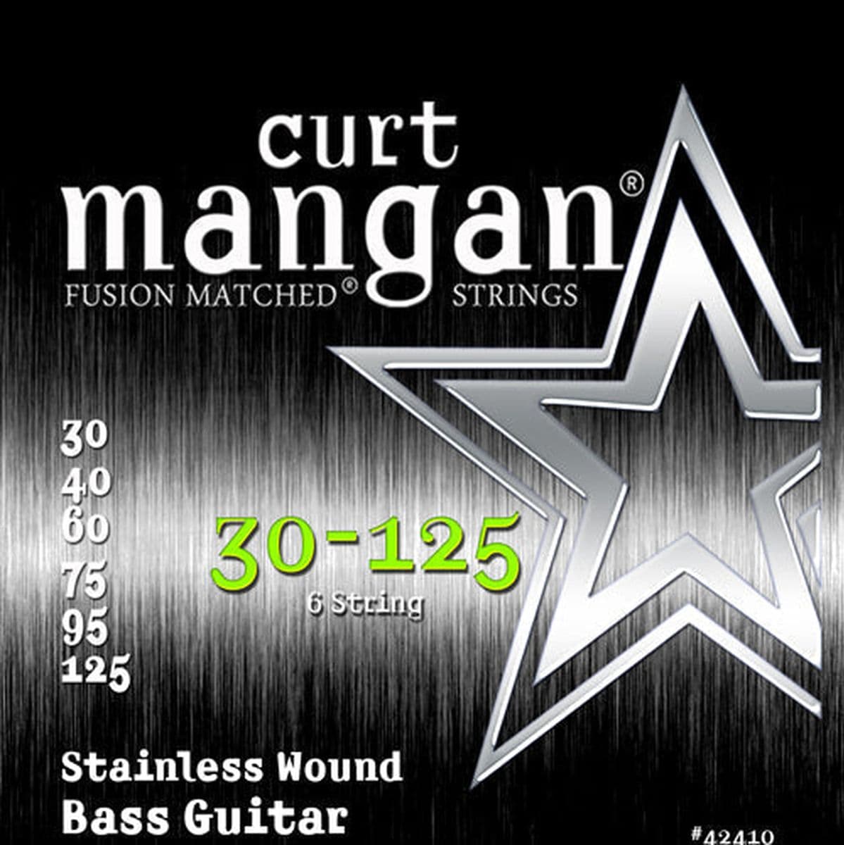 Stainless Steel Bass 42410 (Set) 30-125 5-STRING — Curt Mangan