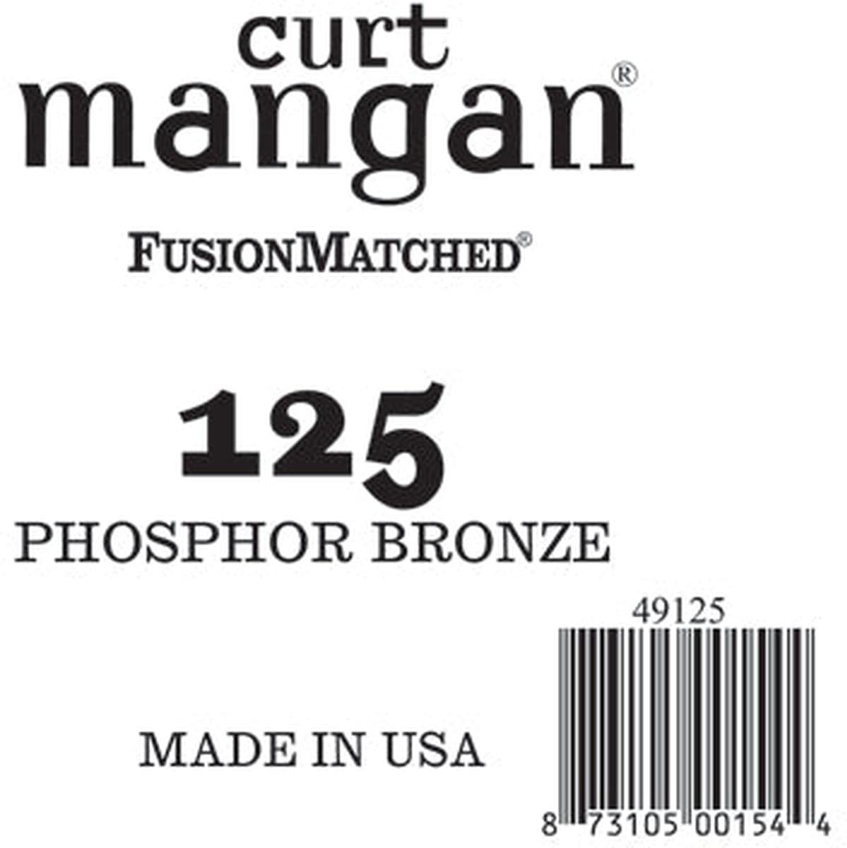 Phosphor Bronze Bass 49125 125 Acoustic — Curt Mangan