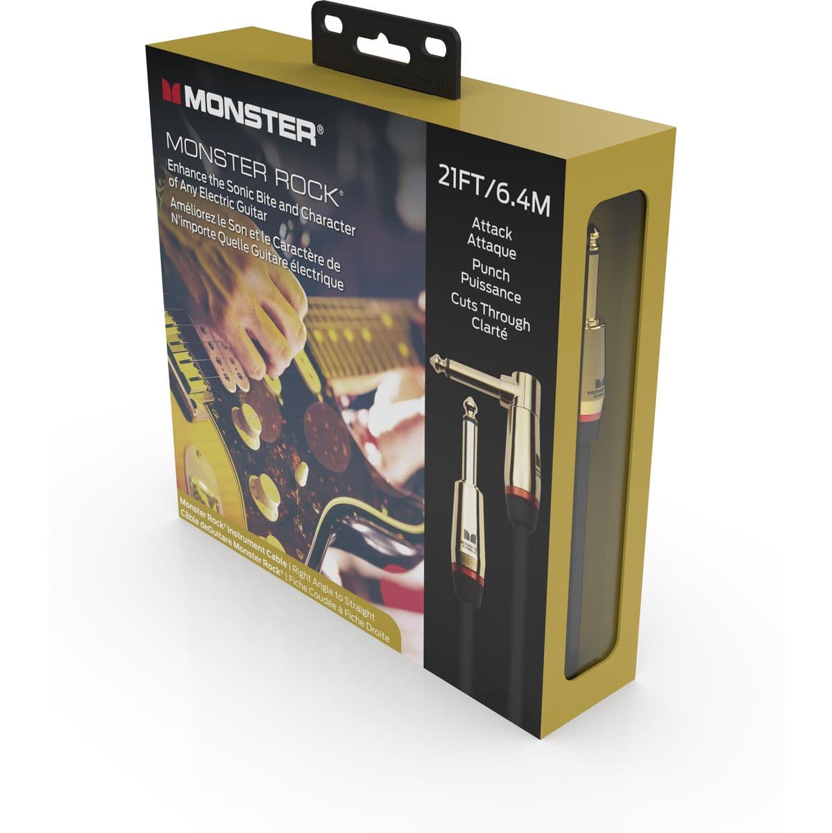 Rock Instrument 21 FT/6.4M Right Angle To Straight - Monster — Monster Cable